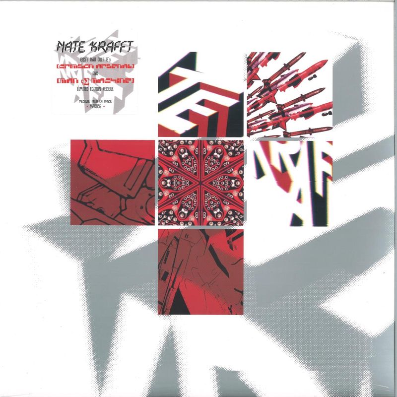 Nate Krafft — CRIMSON ARSENAL / MAN ς∑ MACHINE LP 2x12" vinyl cover