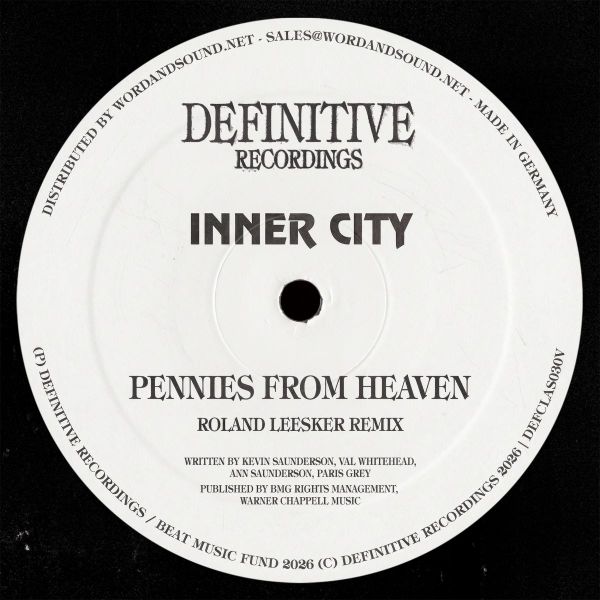 Inner City, Kevin Saunderson — Pennies From Heaven vinyl cover