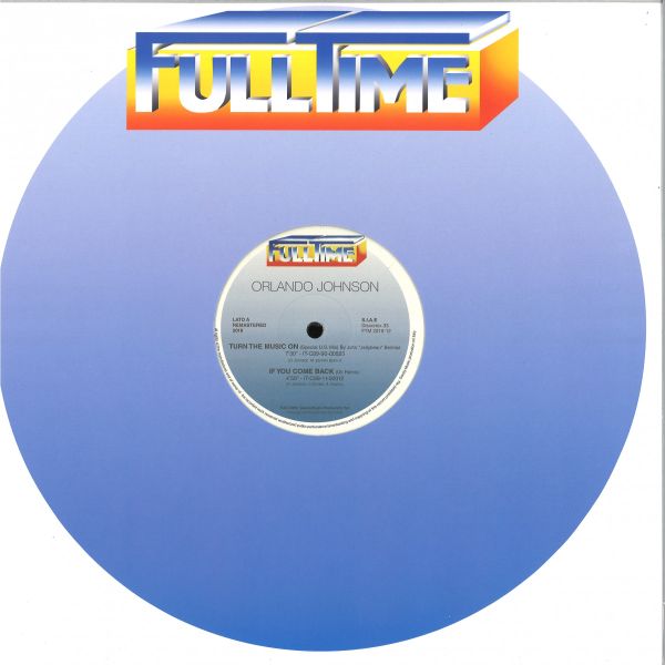 Orlando Johnson — Turn the Music on vinyl cover