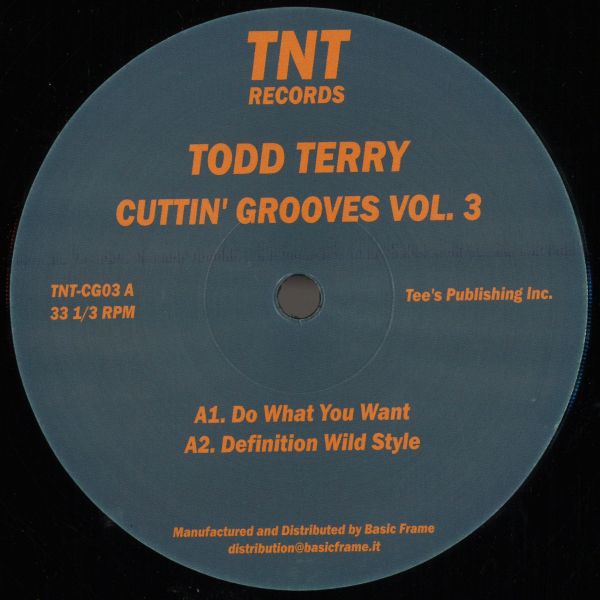 Todd Terry — Cuttin' Grooves Vol. 3 vinyl cover