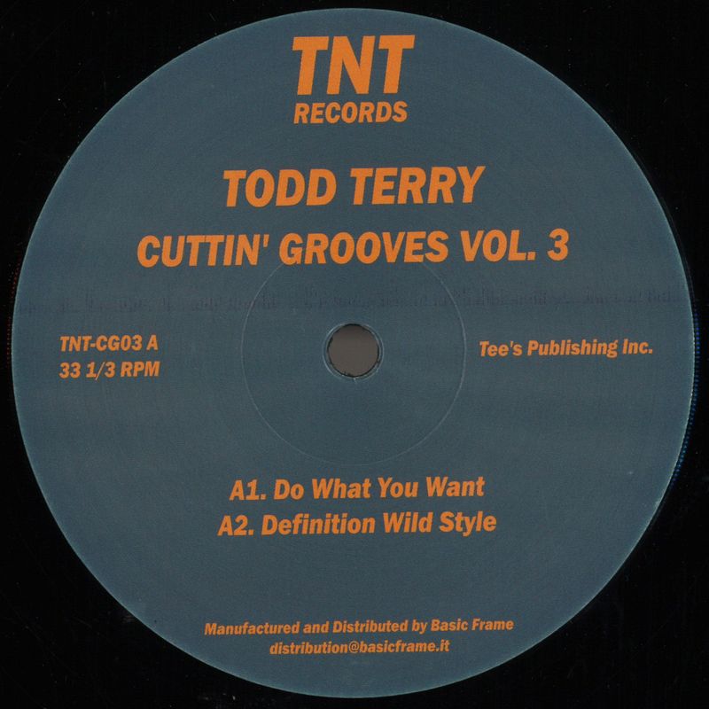 Todd Terry — Cuttin' Grooves Vol. 3 vinyl cover