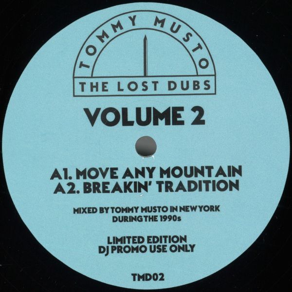 Tommy Musto — The Lost Dubs - Vol 2 vinyl cover