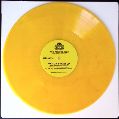 J, E Project, Bob Marley, The Wailers — Get Up. Stand Up vinyl cover