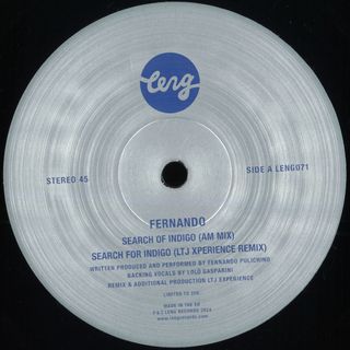 Fernando — Search of Indigo vinyl cover
