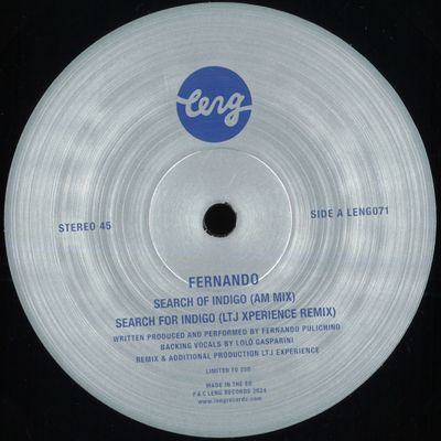 Fernando — Search of Indigo vinyl cover