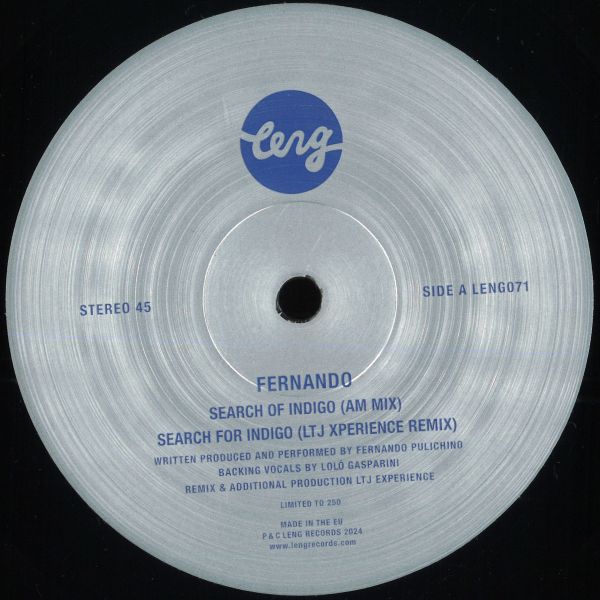 Fernando — Search of Indigo vinyl cover