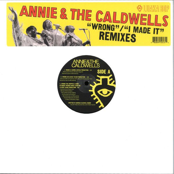 Annie, The Caldwells — WRONG / I MADE IT REMIXES vinyl cover