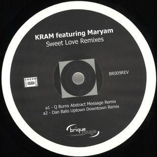Kram — Sweet Love Remixes vinyl cover