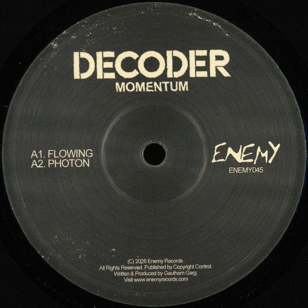 Decoder — MOMENTUM vinyl cover