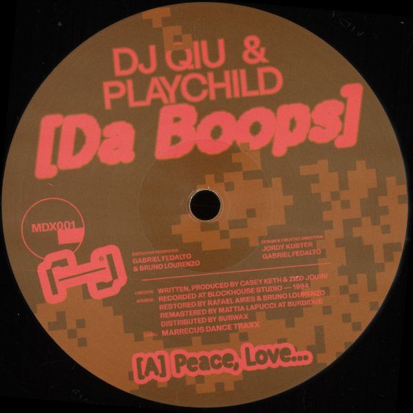 Dj Qiu, Playchild — Da Boops EP vinyl cover