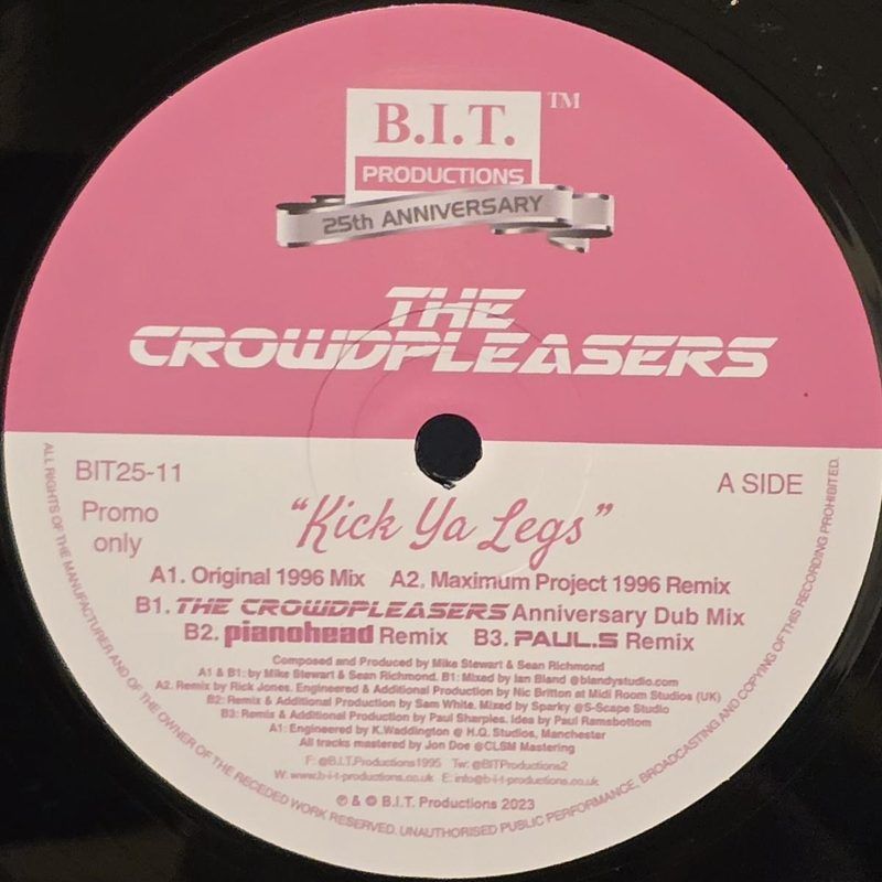 The Crowdpleasers — Kick Ya Legs vinyl cover