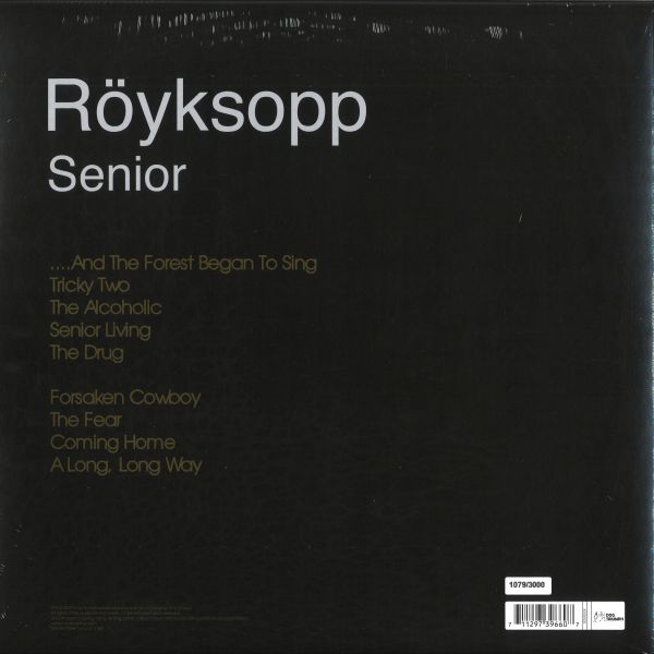 Röyksopp — Senior LP vinyl cover