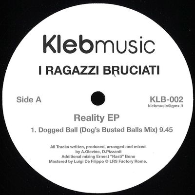 I Ragazzi Bruciati — Reality EP vinyl cover