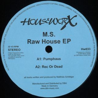 M.S. — Raw House EP vinyl cover