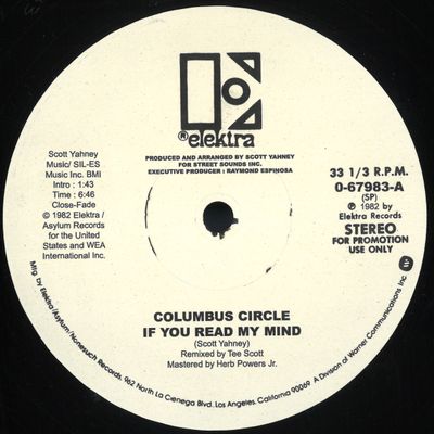Columbus Circle — If You Read My Mind vinyl cover