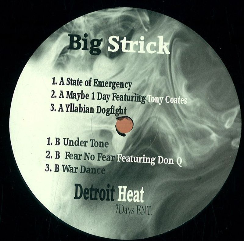 Big Strick — Detroit Heat EP vinyl cover