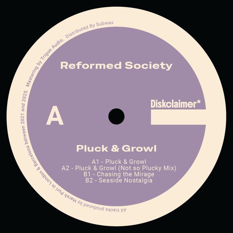 Reformed Society — Pluck & Growl EP vinyl cover