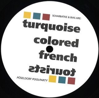 Turquoise Colored French Tourists — Pöseldorf Poolparty vinyl cover