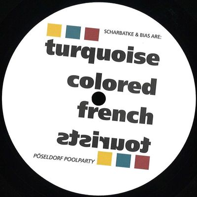 Turquoise Colored French Tourists — Pöseldorf Poolparty vinyl cover
