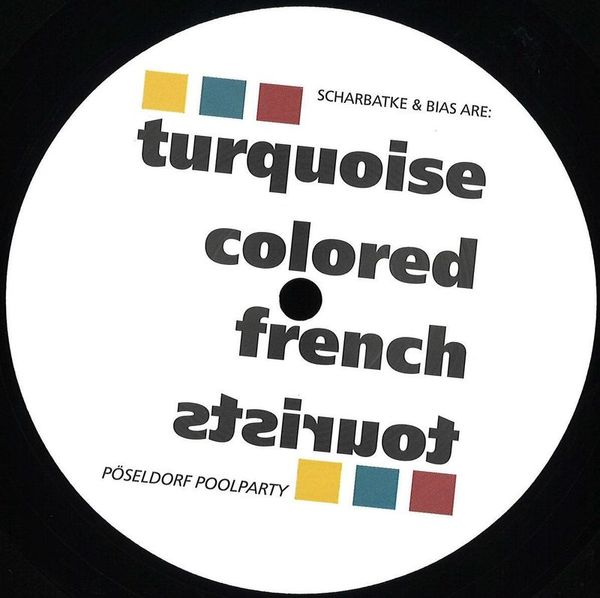 Turquoise Colored French Tourists — Pöseldorf Poolparty vinyl cover