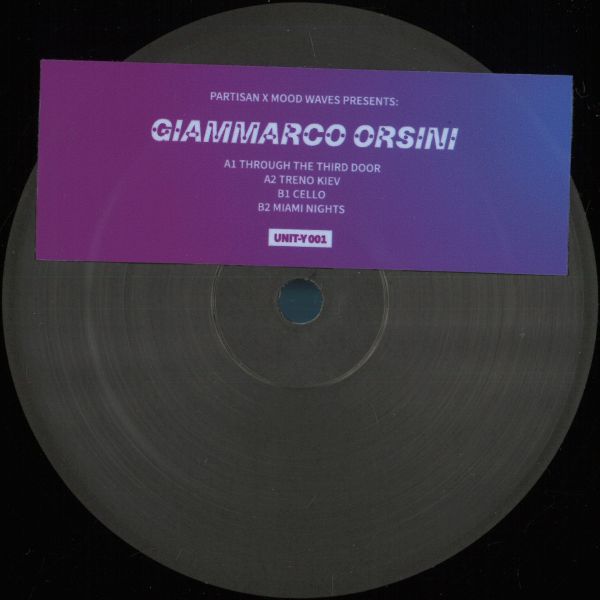 Giammarco Orsini — UNIT-Y001 vinyl cover