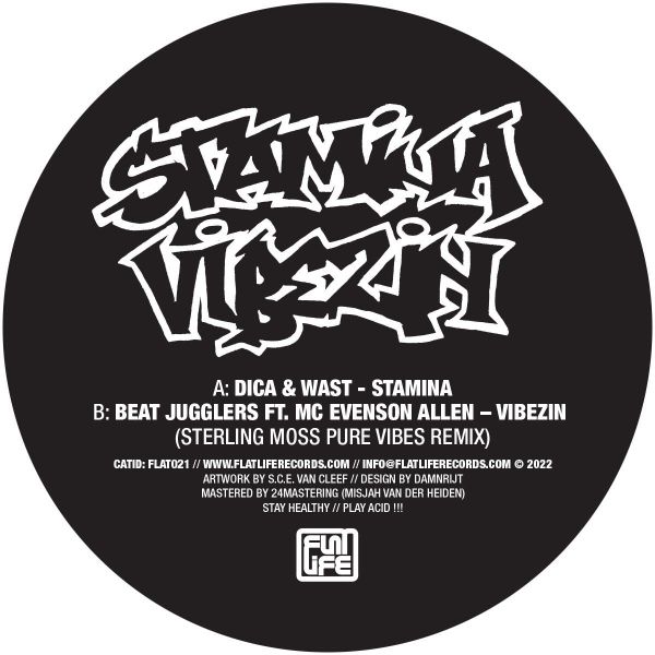 Dica, Wast / Beat Jugglers — Stamina / Vibezin vinyl cover