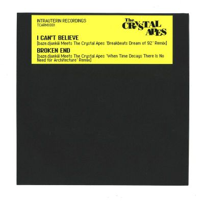 The Crystal Apes — TCARMX001 vinyl cover