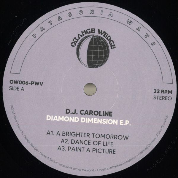 D.j. Caroline — Diamond Dimension E.P. vinyl cover