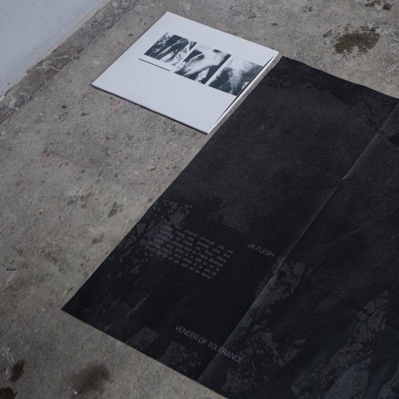 JK Flesh — Veneer of Tolerance Remixes 2x12" vinyl cover