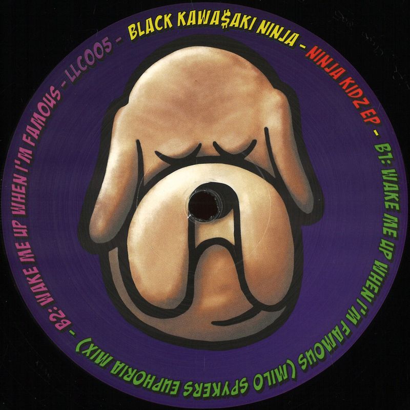 Black Kawa$Aki Ninja — Ninja Kidz EP vinyl cover