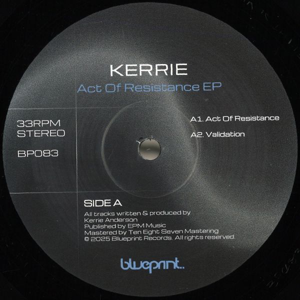 Kerrie — ACT OF RESISTANCE vinyl cover