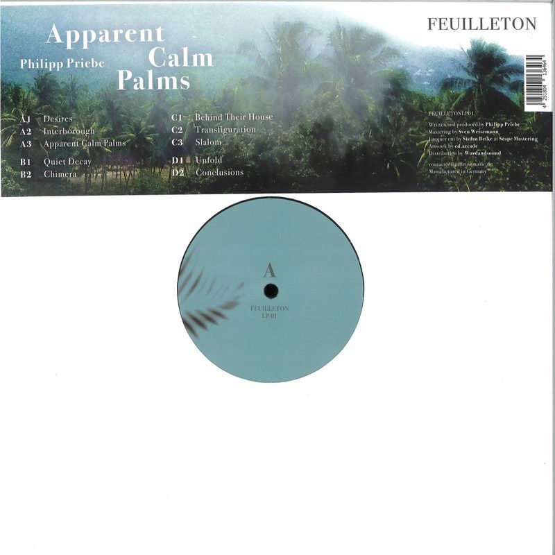 Philipp Priebe — Apparent Calm Palms LP 2x12" vinyl cover