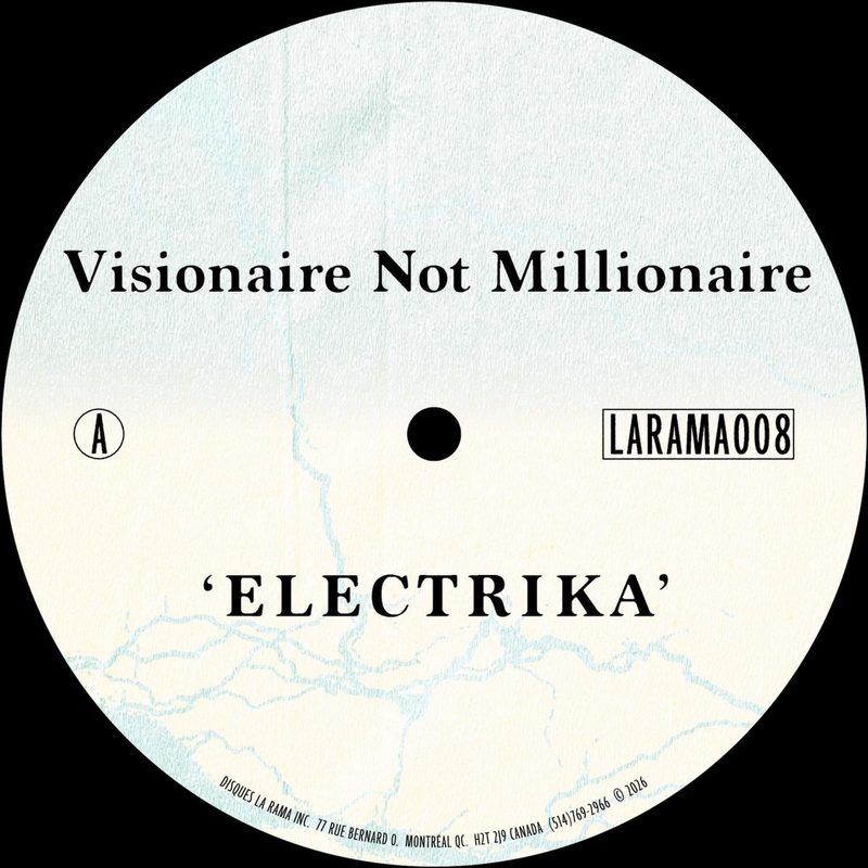 Visionaire Not Millionaire — Electrika vinyl cover