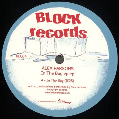 Alex Parsons — In The Bag vinyl cover
