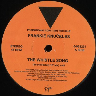 Frankie Knuckles — The Whistle Song vinyl cover