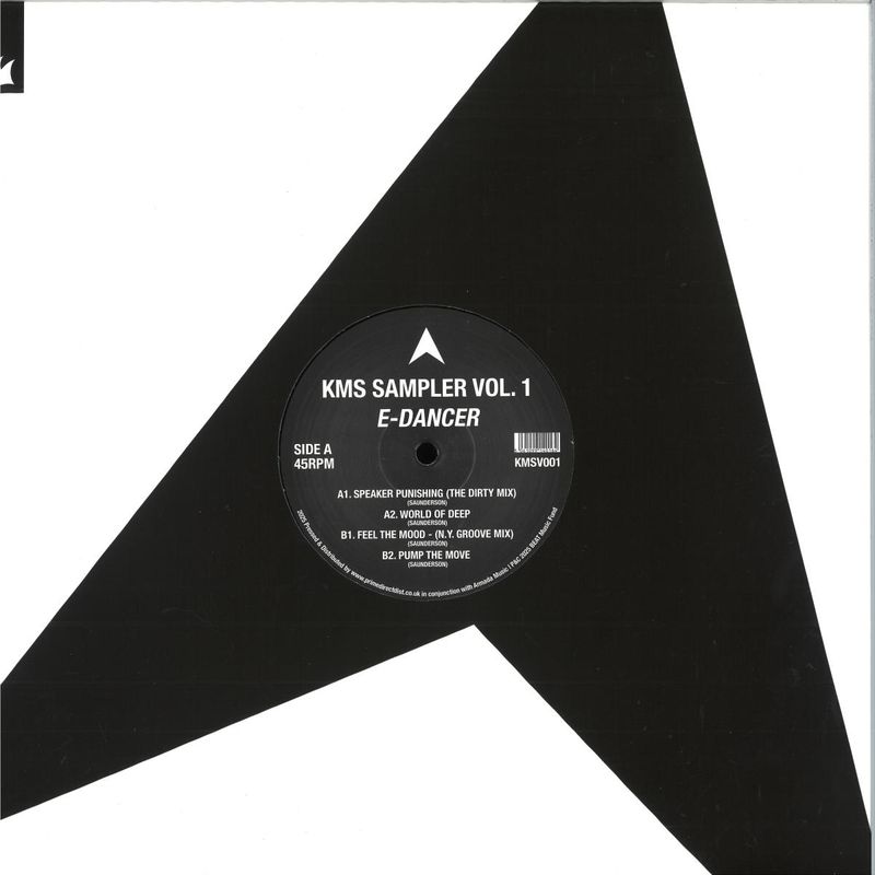 E-Dancer — KMS Sampler Vol.1 vinyl cover