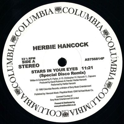 Herbie Hancock — Stars In Your Eyes / Saturday Night vinyl cover