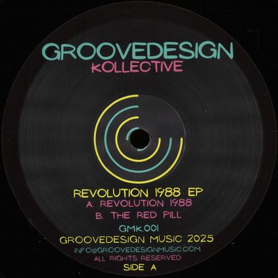 Groovedesign Kollective — Revolution 1988 EP vinyl cover