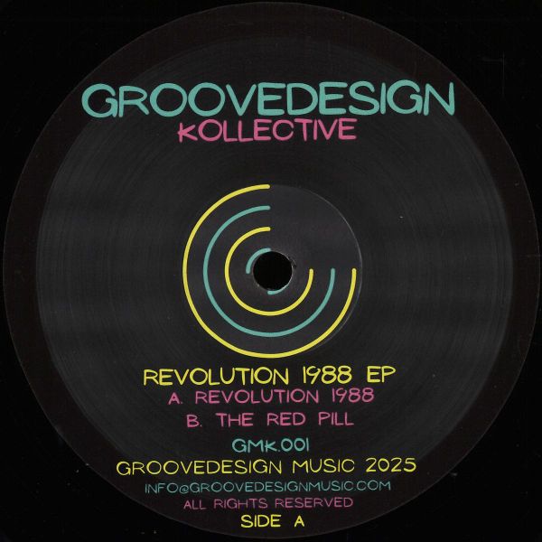 Groovedesign Kollective — Revolution 1988 EP vinyl cover