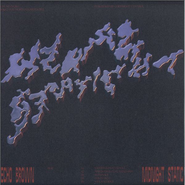 Echo Brown — Midnight Static EP vinyl cover