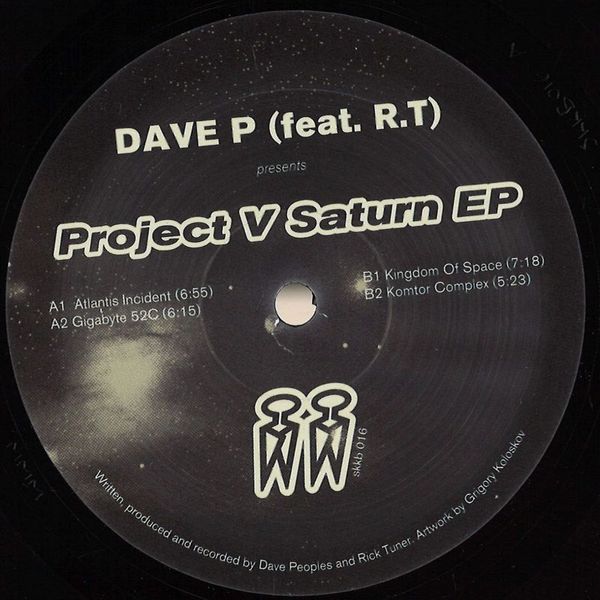 Dave P — Project V Saturn EP vinyl cover