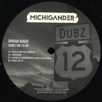 Brian Kage — Dubz on 12 vinyl cover