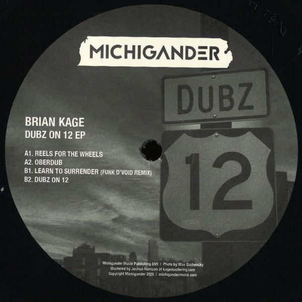 Brian Kage — Dubz on 12 vinyl cover