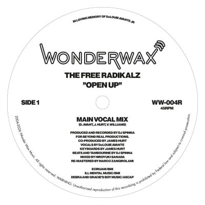 The Free Radikalz — Open Up vinyl cover