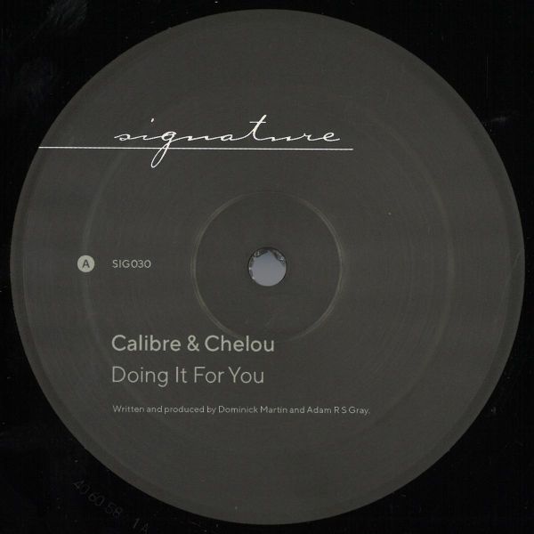 Calibre, Chelou — Doing It For You / No Man Is An Island vinyl cover