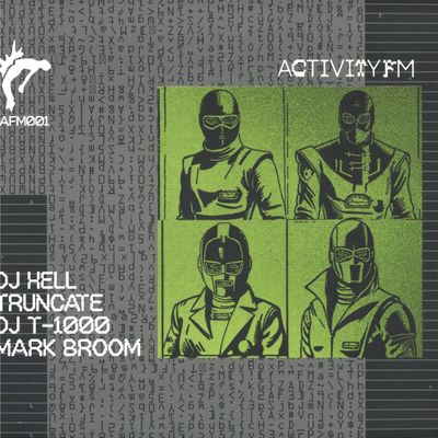 DJ Hell, Truncate, DJ T-1000, Mark Broom — AFM001 vinyl cover