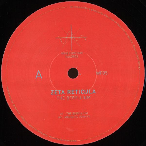 Zeta Reticula — The Beryllium vinyl cover