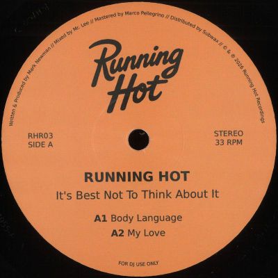 Running Hot — It's Best Not To Think About It vinyl cover