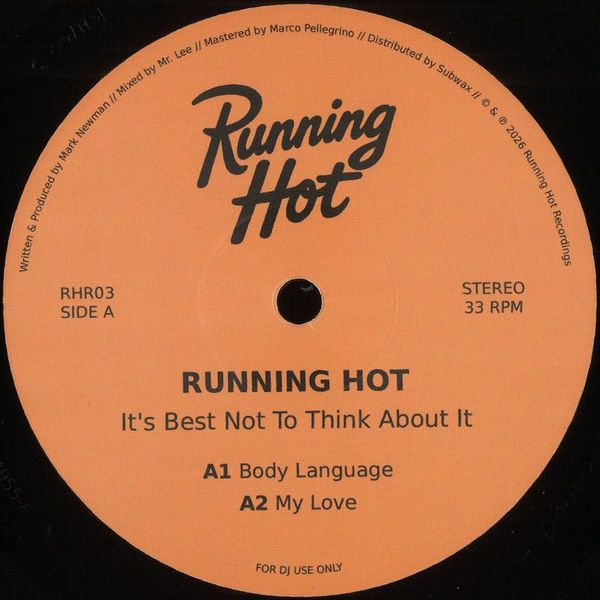 Running Hot — It's Best Not To Think About It vinyl cover