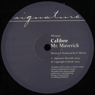 Calibre — Mr. Maverick / Highlander vinyl cover